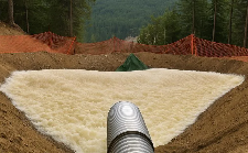 Spray Foam Ditch Breaks