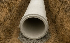 Concrete Pipe Joint Sealing with Grout and SprayWall